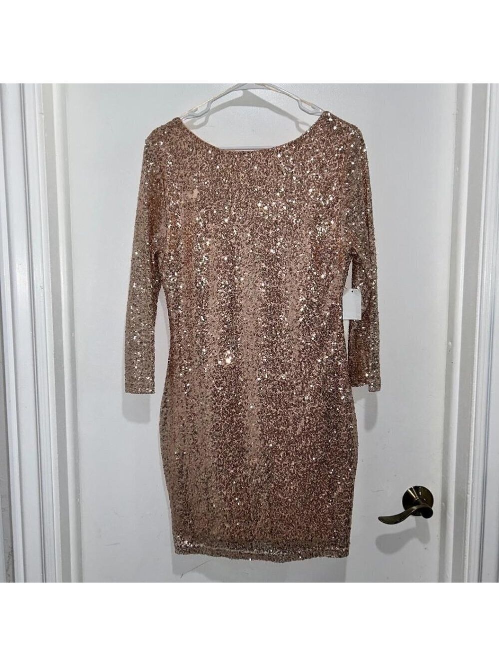 LADIES new with tag Charlotte Russe sequined dress Size L